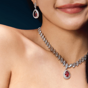 Waterdrop Necklace Earrings Set – Formal Jewelry