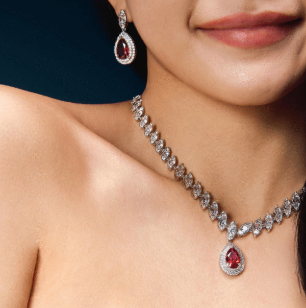 Waterdrop Necklace Earrings Set - Formal Jewelry