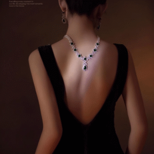 Waterdrop necklace, earrings, ring, bracelet set – formal jewelry set