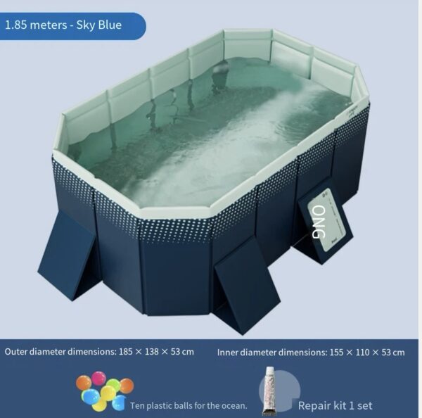 Outdoor large-sized dog portable storage swimming pool (without inflation) - 图片 3