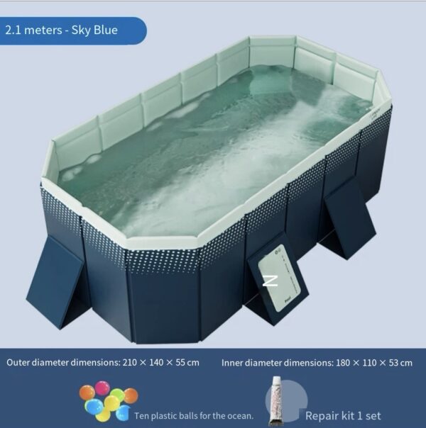 Outdoor large-sized dog portable storage swimming pool (without inflation) - 图片 4