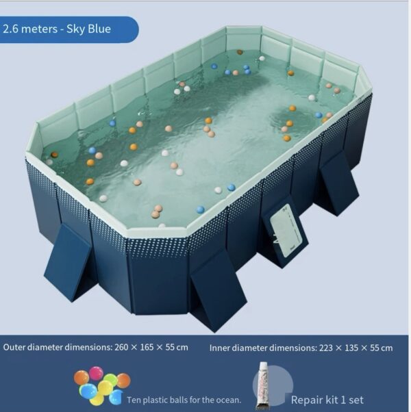 Outdoor large-sized dog portable storage swimming pool (without inflation) - 图片 5