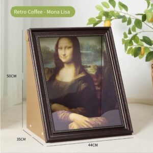 Let your cat relax in the oil painting (cat scratching board stress-relieving toy)
