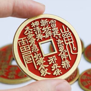 A handmade, unique blessing ceremony for each individual. The mountain spirit lucky coin. Enjoy peace and health throughout the four seasons.