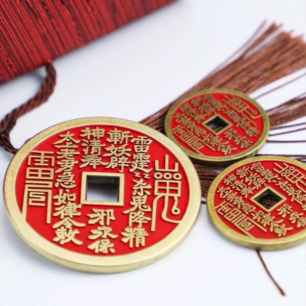A handmade, unique blessing ceremony for each individual. The mountain spirit lucky coin. Enjoy peace and health throughout the four seasons. - Image 2