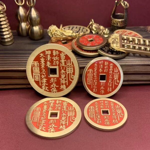 A handmade, unique blessing ceremony for each individual. The mountain spirit lucky coin. Enjoy peace and health throughout the four seasons. - Image 4